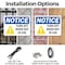 Signmission Turn Off When Not In Use, 24 in W x Rectangle, Plastic OS-2PACK-NS-P-1824-L-18749 - alternate 2